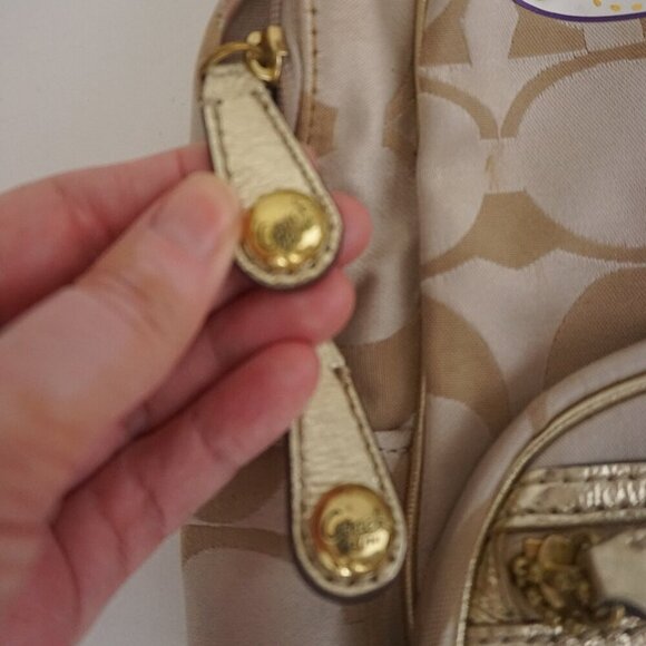 Coach Signature Poppy Appliqué Rare Limited Edition Backpack - Picture 6 of 15